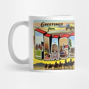 Greetings from Flagstaff, Arizona - Vintage Large Letter Postcard Mug